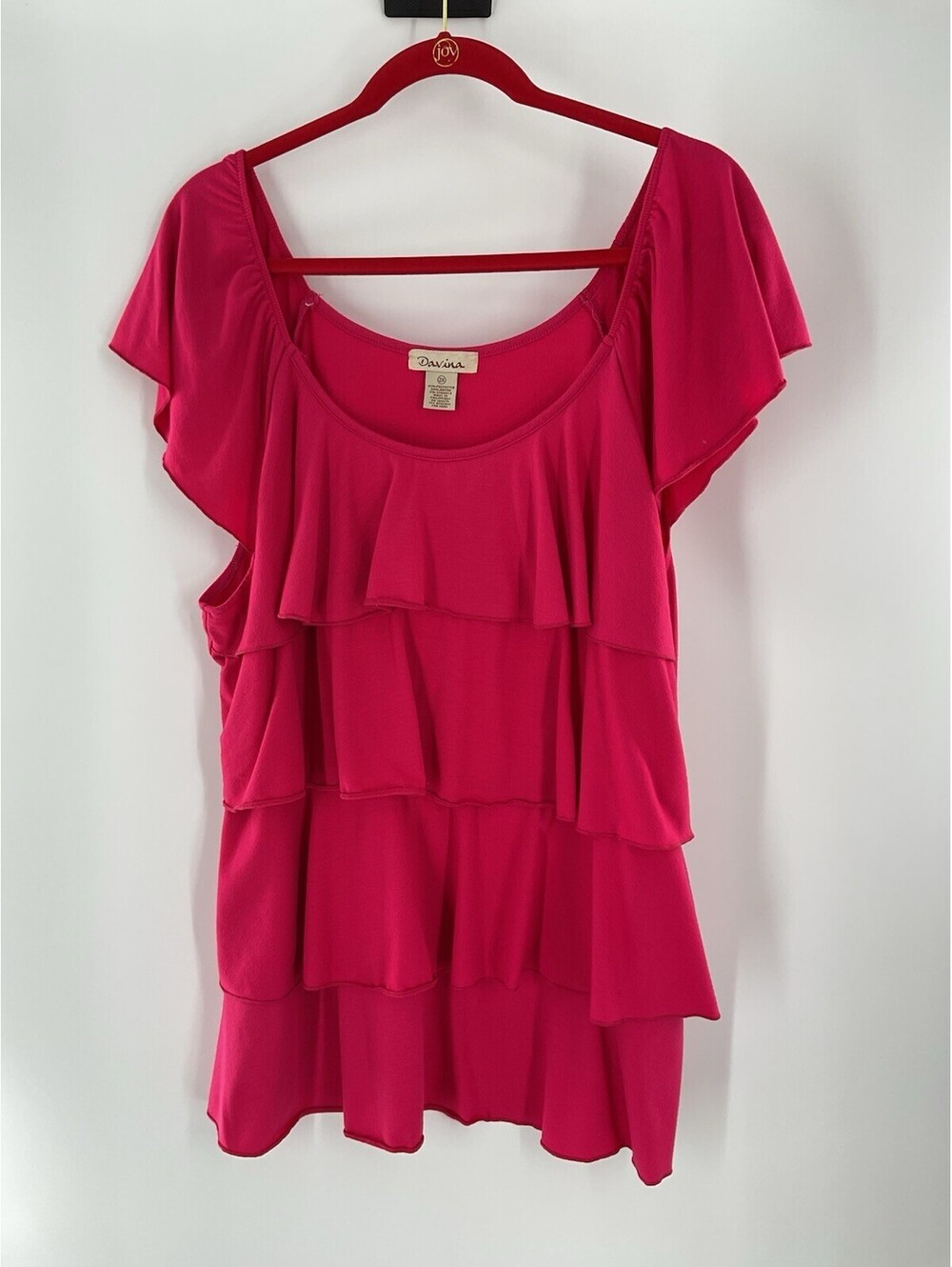 Davina Women’s 2X Pink Blouse 115